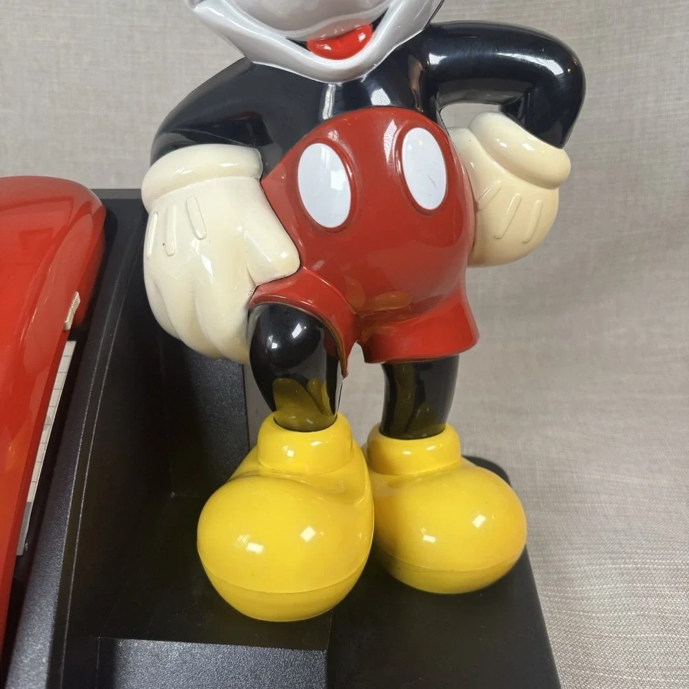 Vintage Disney Mickey Mouse Push Button Landline Phone 1976 Tested Works